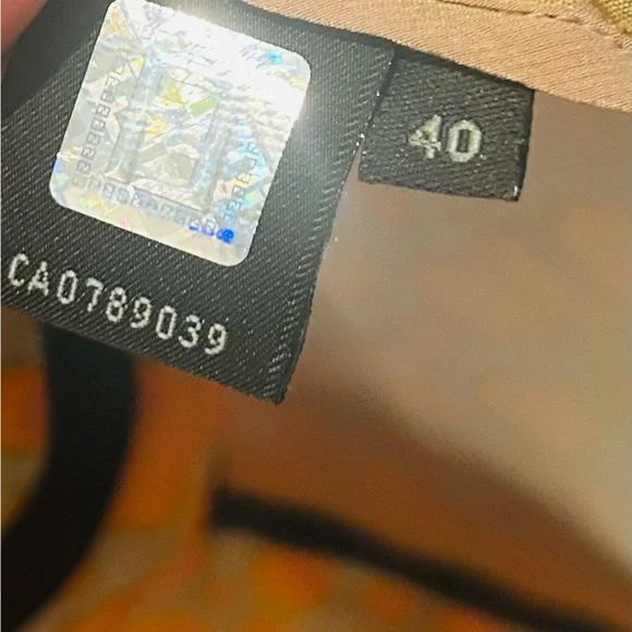 Fendi Tunic Dress Size 40 US 6 Orange Gold Abstract Silk Mod Style Made in Italy - Picture 4 of 16